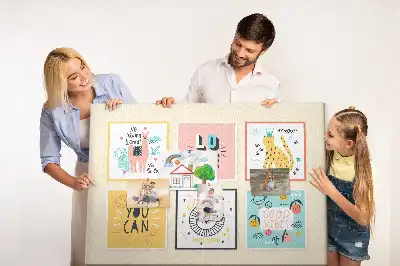 Motivational Slogans Printed Cork Memo Board