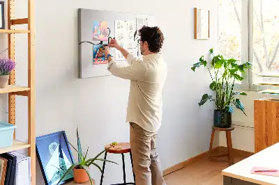 Family lettering cork memo board