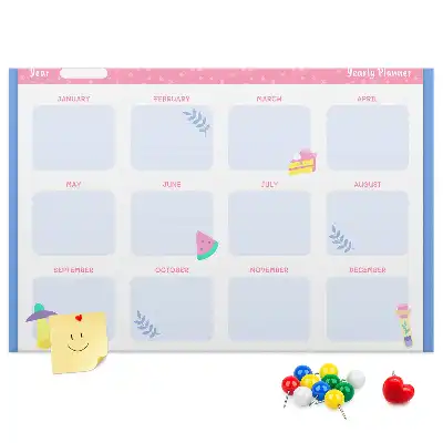 Printed Cork Board Monthly planner