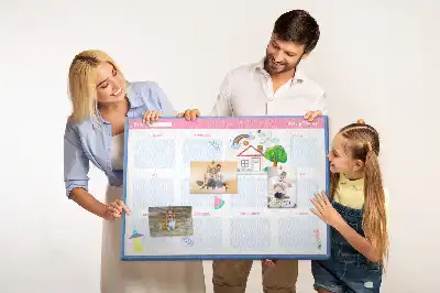 Printed Cork Board Monthly planner