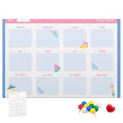 Printed Cork Board Monthly planner