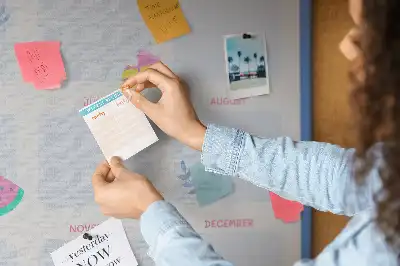 Printed Cork Board Monthly planner