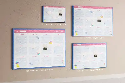 Printed Cork Board Monthly planner