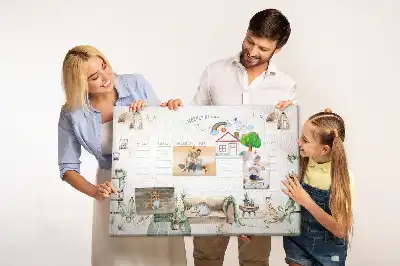 Printed Cork Board Cozy home planner