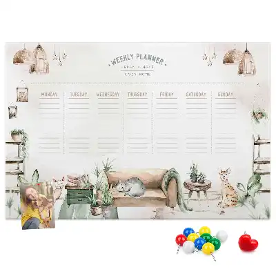 Printed Cork Board Home Planner