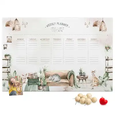 Printed Cork Board Home Planner
