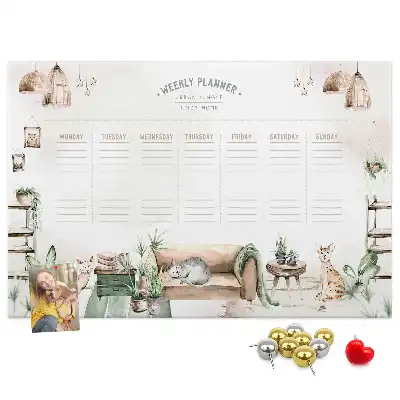 Printed Cork Board Home Planner