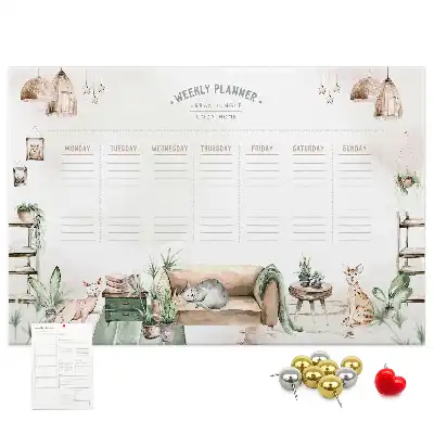 Printed Cork Board Home Planner