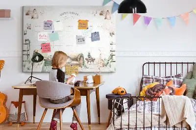Printed Cork Board Cozy home planner