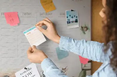 Printed Cork Board Cozy home planner
