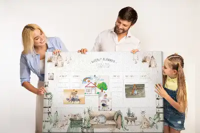 Printed Cork Board Cozy home planner