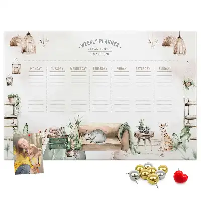 Printed Cork Board Home Planner
