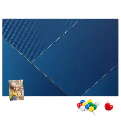 Printed Cork Memo Board with Ornamental Abstraction Design