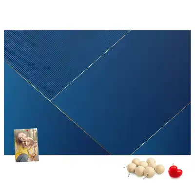 Printed Cork Memo Board with Ornamental Abstraction Design
