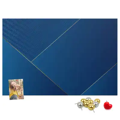 Printed Cork Memo Board with Ornamental Abstraction Design