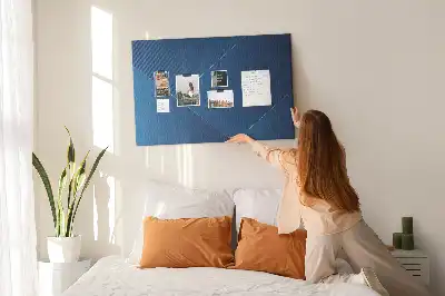Printed Cork Memo Board with Ornamental Abstraction Design