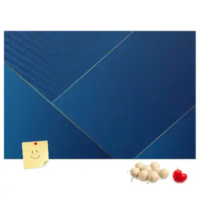 Printed Cork Memo Board with Ornamental Abstraction Design