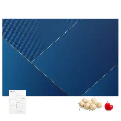 Printed Cork Memo Board with Ornamental Abstraction Design