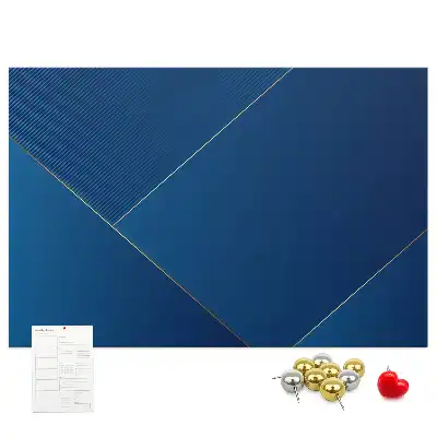 Printed Cork Memo Board with Ornamental Abstraction Design