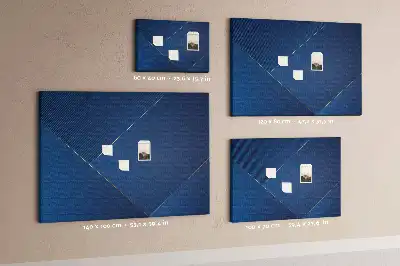 Printed Cork Memo Board with Ornamental Abstraction Design