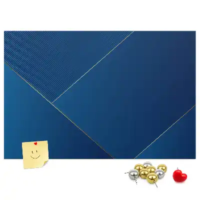 Printed Cork Memo Board with Ornamental Abstraction Design