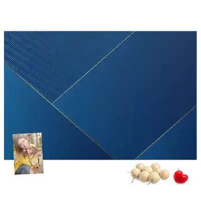 Printed Cork Memo Board with Ornamental Abstraction Design
