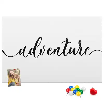 Adventure lettering cork memo board