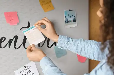 Adventure lettering cork memo board