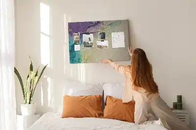 Decorative Printed Marble Cork Board