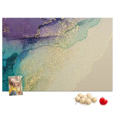 Decorative Printed Marble Cork Board