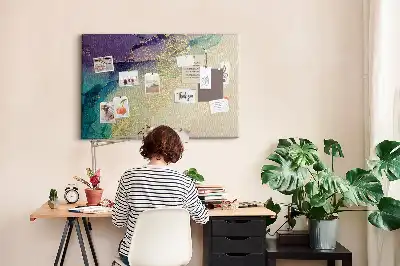 Decorative Printed Marble Cork Board