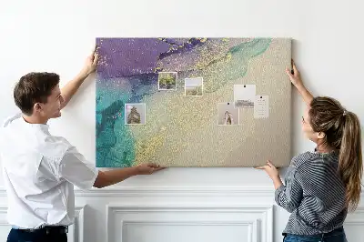 Decorative Printed Marble Cork Board