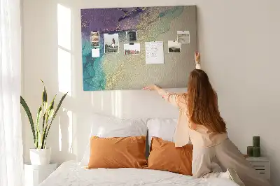 Decorative Printed Marble Cork Board