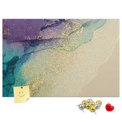 Decorative Printed Marble Cork Board