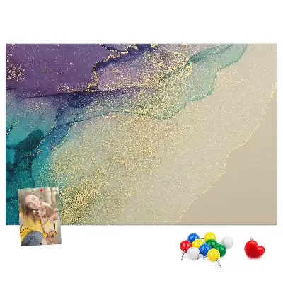 Decorative Printed Marble Cork Board