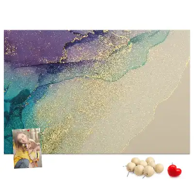 Decorative Printed Marble Cork Board