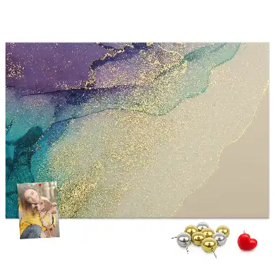 Decorative Printed Marble Cork Board