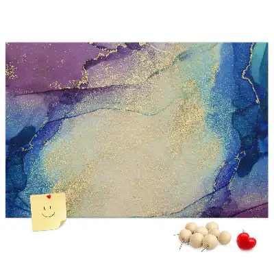 Abstract Marble Cork Memo Board