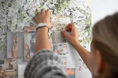 Printed Cork Memo Board Blooming nature
