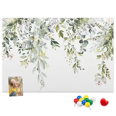 Printed Cork Memo Board Blooming nature