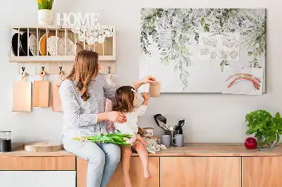 Printed Cork Memo Board Blooming nature