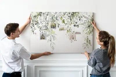 Printed Cork Memo Board Blooming nature