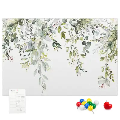 Printed Cork Memo Board Blooming nature