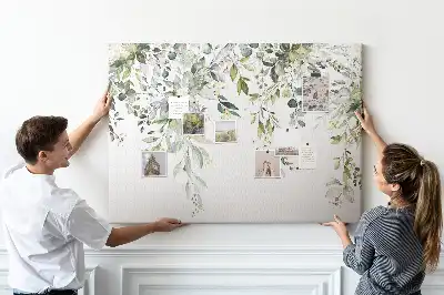 Printed Cork Memo Board Blooming nature