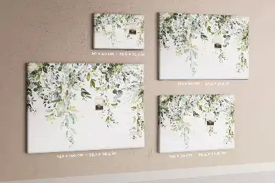 Printed Cork Memo Board Blooming nature