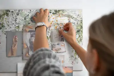 Printed Cork Memo Board Blooming nature