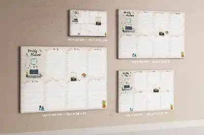 Printed Cork Board Weekly planner