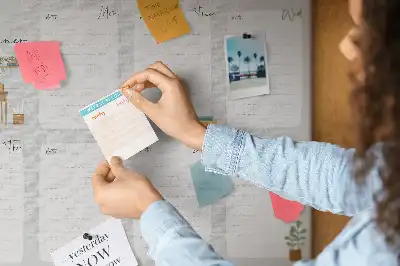 Cork Memo Board Weekly Planner