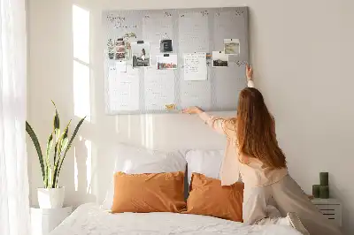 Cork Memo Board Weekly Planner