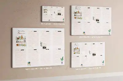 Printed Cork Board Weekly planner